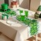 St Patricks Day Decorations - Shamrock Table Runner | St Patricks Day Party Favors Supplies Decor Indoor Outdoor - Spring Holiday Banner Backdrop Decorations for Table Home Kitchen